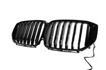 BMW X5 G05 2019–2026 гг. Ноздри 1 Bar LED (2023+, чёрный глянец) фото 3