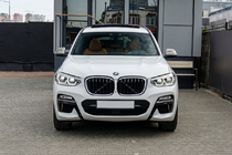 BMW X3 G01 2018- гг. Решетка радиатора «ноздри» 1 Bar LED (2018-2021, черный глянец) фото 1