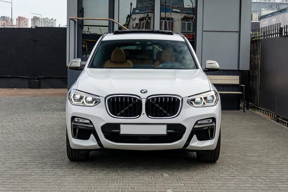 BMW X4 G02 2018- гг. Решетка радиатора «ноздри» 1 Bar LED (2018-2021, черный глянец) Image