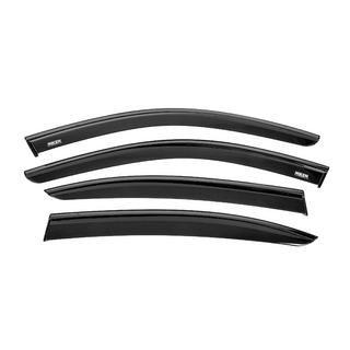 Ветровики с чёрным молдингом Niken Luxury (4 шт) BMW 3 серия E90/E91 2005-2011 гг. фото 1