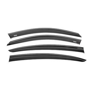 Ветровики с чёрным молдингом Niken Luxury (4 шт) BMW 5 серия G30/G31 2017–2023 гг. фото 1