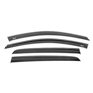 Ветровики с черным молдингом Niken Luxury (HB, 4 шт) Volkswagen Golf 7/E-Golf 2012-2020 гг. фото 1