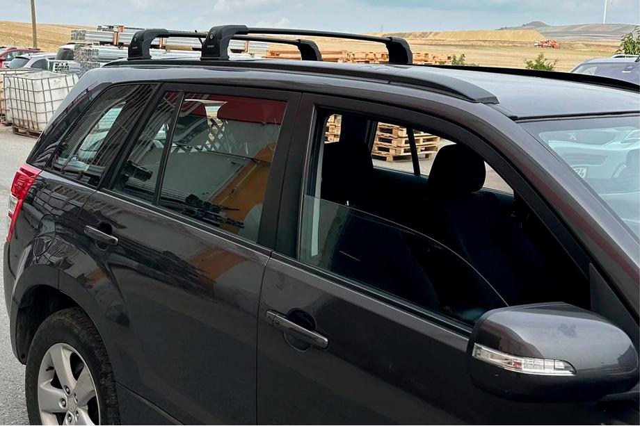 Suzuki Grand Vitara 2005-2017 гг. Багажник (поперечины) на штатные места Ecem V3 (2 шт) Черный, 110 см Фото 3