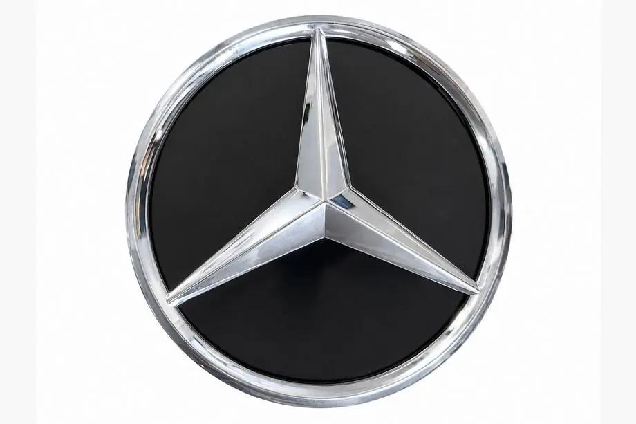 Mercedes GLE/ML class W166 2011-2018 гг. Передняя эмблема в глянцевом корпусе (18,4 см) Image