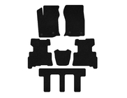 Toyota 4Runner 2009-2024 гг. Текстильные коврики Deluxe (3 ряда, 2014-2024, 7-местный, черные) фото 1