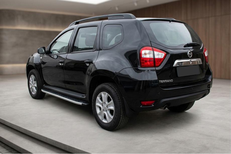 Nissan Terrano 2014- гг. Боковые пороги Fullmond (2 шт., Алюминий) Фото 1