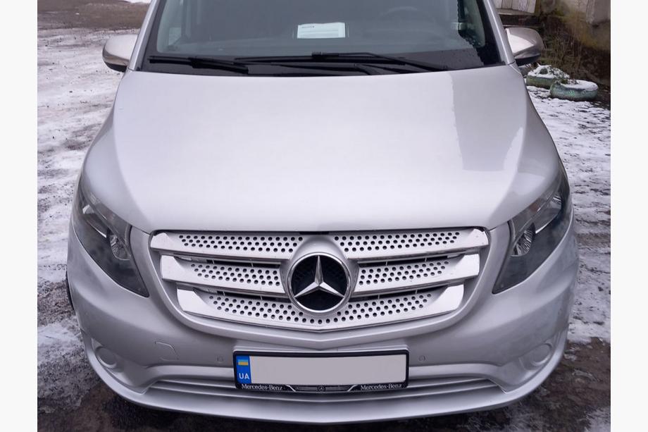 Mercedes Vito/V-class W447 2014- гг. Накладки на решетку 2014-2020 (5 шт, нержавейка) Image