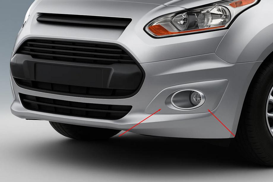 Ford Connect 2014-2021 гг. Накладки на противотуманные фары (2 шт., нержавейка) Image