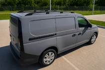 Volkswagen Caddy 2020- гг. Рейлинги на крышу черные (турецкий дизайн) фото 1