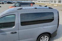 Ford Connect 2021- гг. Рейлинги хром (турецкий дизайн) Стандартная база, Металлические ножки фото 5