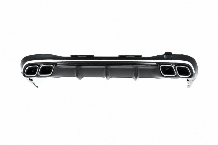 Mercedes S-class W223 2020- гг. Задний диффузор с насадками AMG S63 Silver Фото 1