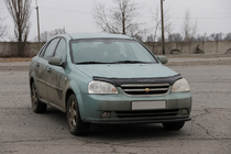 Chevrolet Lacetti 2003-2024 гг. Передний ус ST008 Black (42 мм, нерж.) фото 2