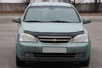 Chevrolet Lacetti 2003-2024 гг. Передний ус ST008 Black (42 мм, нерж.) фото 1