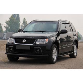 Передний ус ST008 Black (нерж.) Suzuki Grand Vitara 2005-2017 гг. фото 4