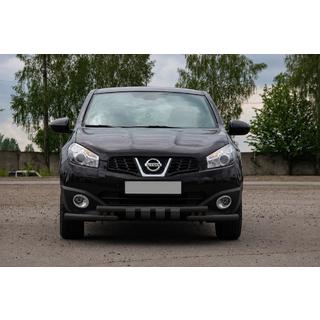 Передний ус ST009-15 Black (нерж.) Nissan Qashqai 2010-2014 гг. фото 2