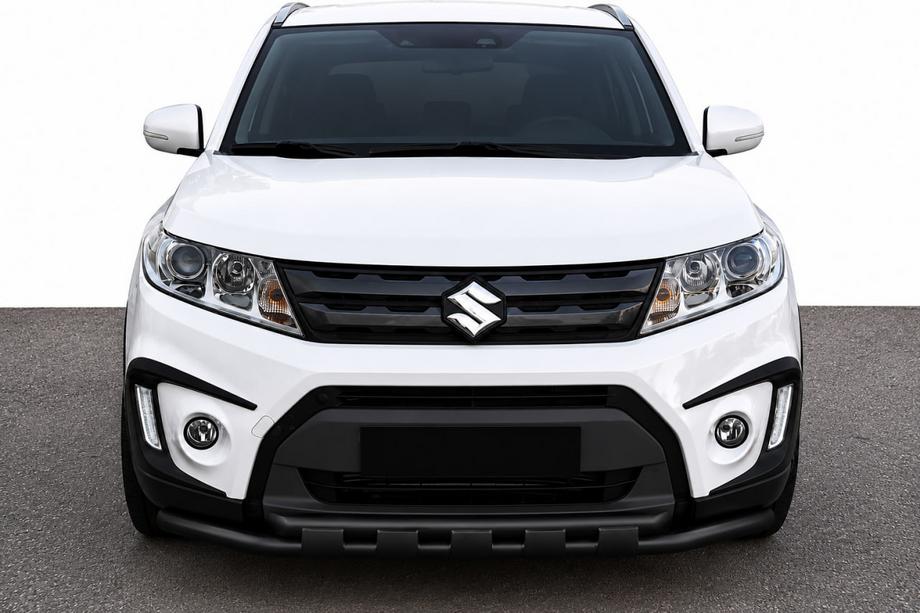 Suzuki Vitara 2015- гг. Передняя защита ST015 Black (нерж. сталь) Image