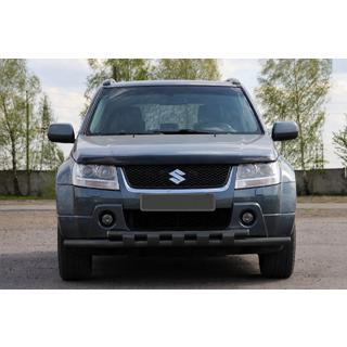 Передняя защита ST015 Black (нерж. сталь) Suzuki Grand Vitara 2005-2017 гг. фото 1