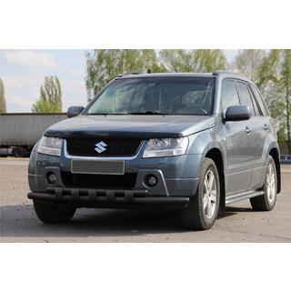 Передняя защита ST015 Black (нерж. сталь) Suzuki Grand Vitara 2005-2017 гг. фото 3