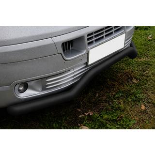 Передняя защита Волна ST007 Black (нерж.) Volkswagen T5 Transporter 2003-2010 гг. фото 2