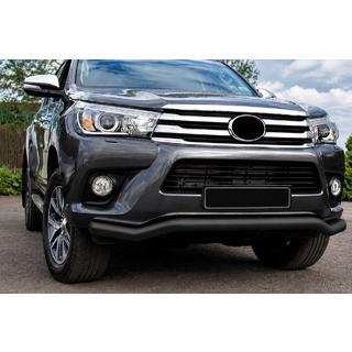 Передняя защита ST007 Black (нерж.) Toyota Hilux 2015- гг.