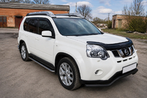 Nissan X-trail T31 2007-2014 гг. Передняя защита ST007 Black (нерж.) фото 1