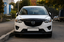 Mazda CX-5 2012-2017 гг. Передняя защита ST008 Черная (Нержавейка) фото 1