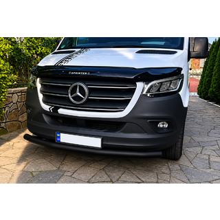 Передняя защита ST008 Black (нерж.) фото 1