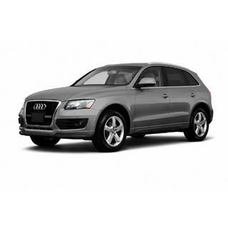 Передняя защита ST008 Черная (Нержавейка) Audi Q5 2008-2017 гг. фото 1