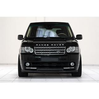 Передняя защита ST008 Черная (Нержавейка) Range Rover III L322 2002-2012 гг. фото 1