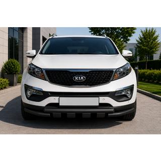 Передняя защита ST009-15 Black (2013-2015, нерж.) Kia Sorento II XM 2009-2014 гг.