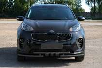 Kia Sportage 2015-2021 гг. Передняя защита ST009-15 Black (нерж.) фото 1