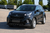 Kia Sportage 2015-2021 гг. Передняя защита ST009-15 Black (нерж.) фото 3