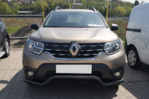 Renault Duster 2008–2017 гг. Передняя защита ST012 Black (нерж.) фото 1