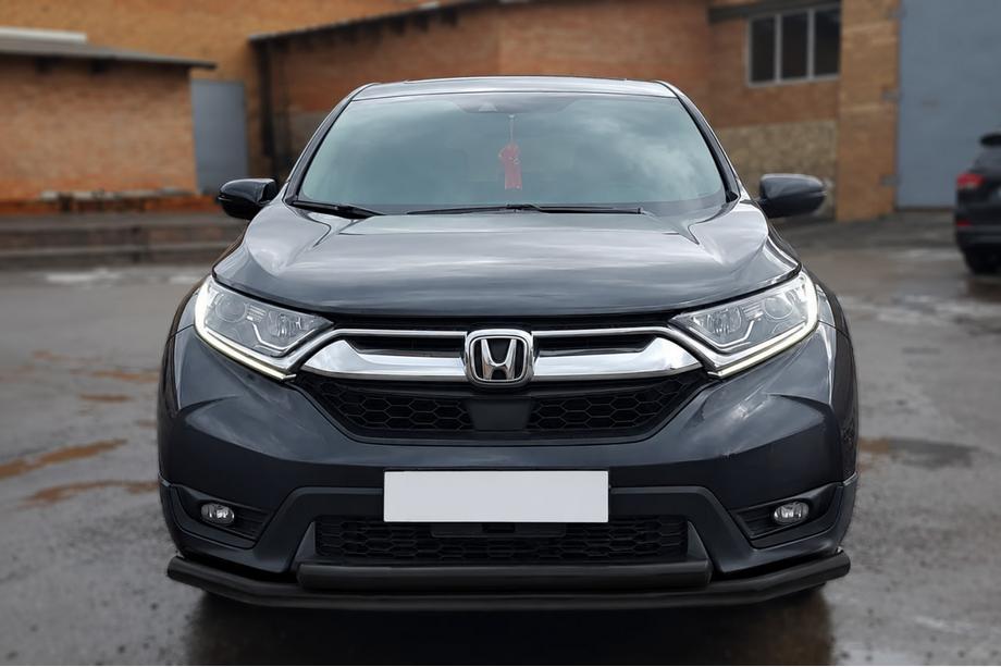 Honda CRV 2017-2022 гг. Передняя защита ST014 Black (2016-2019, нерж.) Image