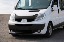 Renault Trafic 2001–2015 гг. Передняя защита ST014 Черная (Нержавеющая сталь) фото 3