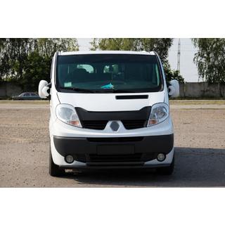 Передняя защита ST014 Черная (Нержавеющая сталь) Opel Vivaro 2001–2015 гг. фото 4