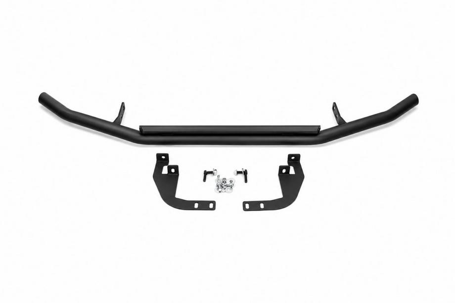 Mitsubishi Pajero Sport 2008-2015 гг. Передняя защита ST014 Черная (Нержавеющая сталь) Фото 2