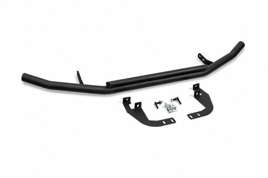 Mitsubishi Pajero Sport 2008-2015 гг. Передняя защита ST014 Черная (Нержавеющая сталь) Фото 3