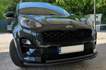 Kia Sportage 2015-2021 гг. Передняя защита ST014 Black (нерж. сталь) фото 1