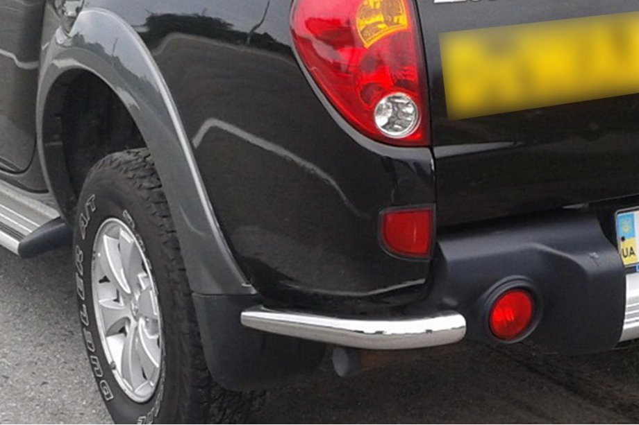 Mitsubishi L200 2006-2015 гг. Задние угловые дуги AK003 (2 шт., нержавейка) Image