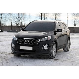 Передняя защита ST014 60/42 мм Black (нерж.) фото 2