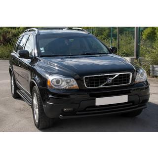 Передняя защита ST014-2 Black (нерж.) Volvo XC90 2002-2014 гг. фото 3