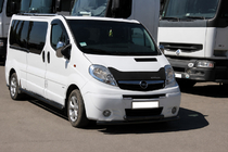 Nissan Primastar 2002-2014 гг. Передняя защита ST014/2 Black (нерж.) фото 2