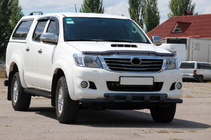 Toyota Hilux 2006-2015 гг. Передняя защита ST015 Black (нерж. сталь) фото 3