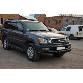 Передняя защита ST015 Black (нерж. сталь) Lexus LX470 1998-2007 гг. фото 2