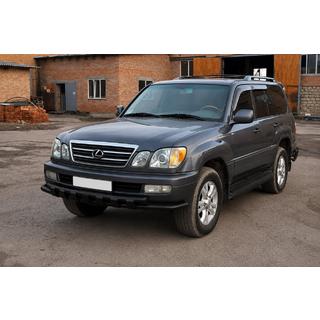 Передняя защита ST015 Black (нерж. сталь) Lexus LX470 1998-2007 гг. фото 3