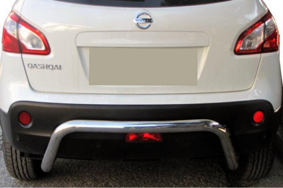 Nissan Qashqai 2007-2010 гг. Задняя дуга AK007 (нержавейка) Image