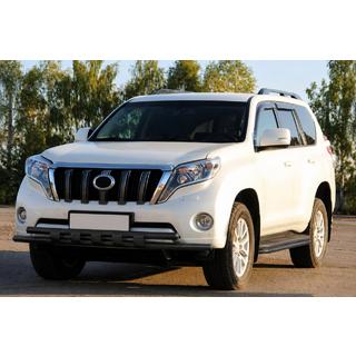Передняя защита ST015 Black (нерж. сталь) Toyota Land Cruiser Prado 150 2009-2023 гг. фото 2