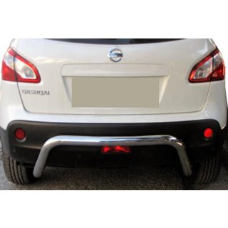 Задняя дуга AK007 (нержавейка) Nissan Qashqai 2010-2014 гг. фото 2