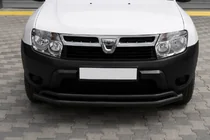 Renault Duster 2008–2017 гг. Передняя защита ST017 Black (нерж. сталь) фото 3